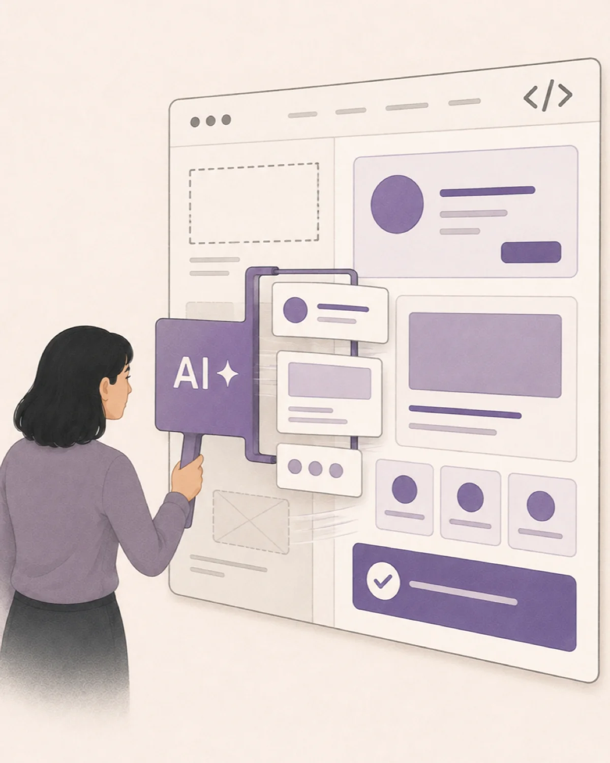 AI 进入产品协作与交付流程示意